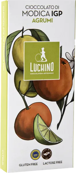 Изображение Шоколад темный 50% Лучино из Модики с апельсином Лучино кор, 100 г