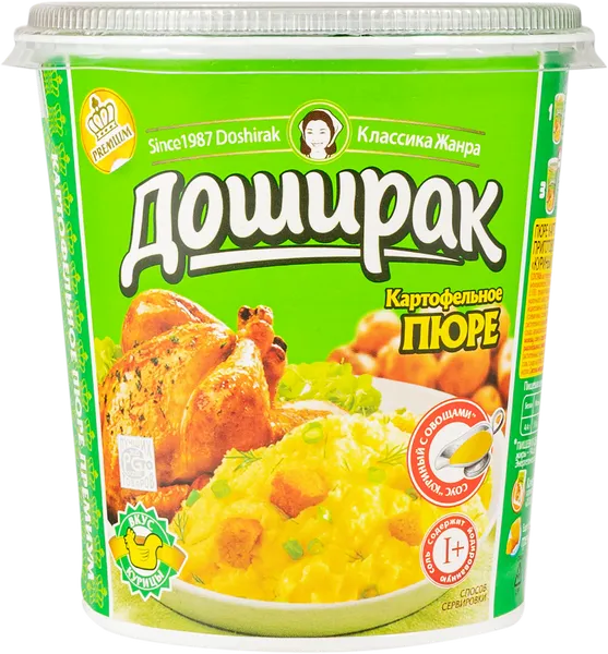 Изображение Пюре быстрого приготовления Доширак курица с овощами Доширак Коя п/ст, 52 г