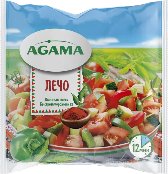 Изображение Овощная смесь замороженная Агама лечо Агама Роля Гринланд м/у, 400 г