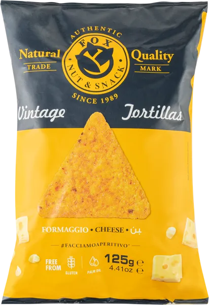 Изображение Чипсы кукурузные Фокс из Абруццо сыр Фокс м/у, 125 г