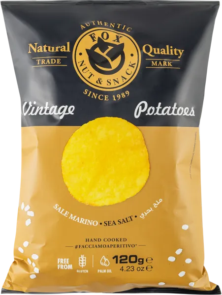 Изображение Чипсы картофельные Фокс из Абруццо морская соль Фокс м/у, 120 г