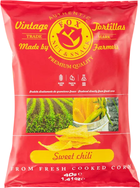 Изображение Чипсы кукурузные Фокс из Абруццо сладкий чили Фокс м/у, 40 г