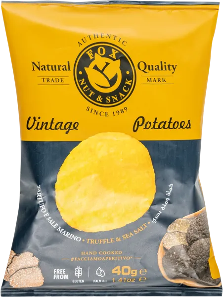 Изображение Чипсы картофельные Фокс из Абруццо трюфель морская соль Фокс м/у, 40 г