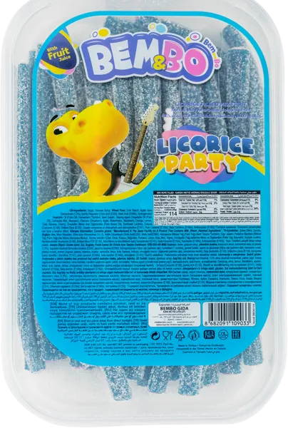 Изображение Мармелад жевательный Бембо микс малина кола карандаш кисл Глобал п/б, 200 г