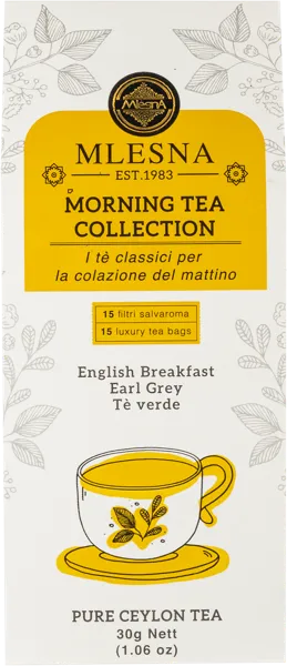Изображение Чай черный в пакетиках Млесна Английский завтрак с берг Млесна кор, 15*2 г