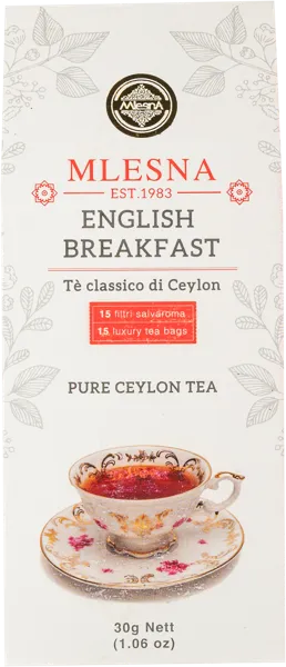 Изображение Чай черный в пакетиках Млесна английский завтрак Млесна кор, 15*2 г