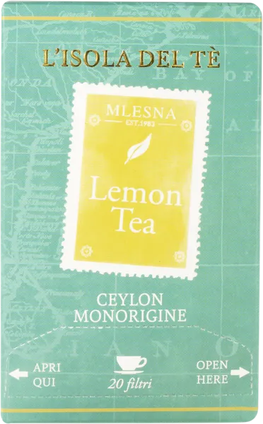 Изображение Чай черный в пакетиках Л'Исола дель Тэ лимон Вичентини кор, 20*2 г