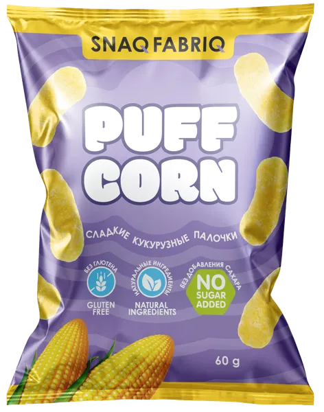 Изображение Чипсы кукурузные без глютена Снэк фабрик сладкие Фитнес Фуд м/у, 60 г