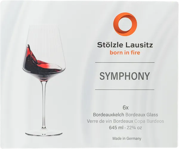 Изображение Бокал 645мл для красного вина Штольце симфони бордо стекло Штольце Лаузиц кор, 6 шт