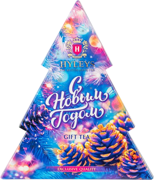 Изображение Чай черный Хэйлис елочка фиолетовый фон Пэтрон кор, 50 г