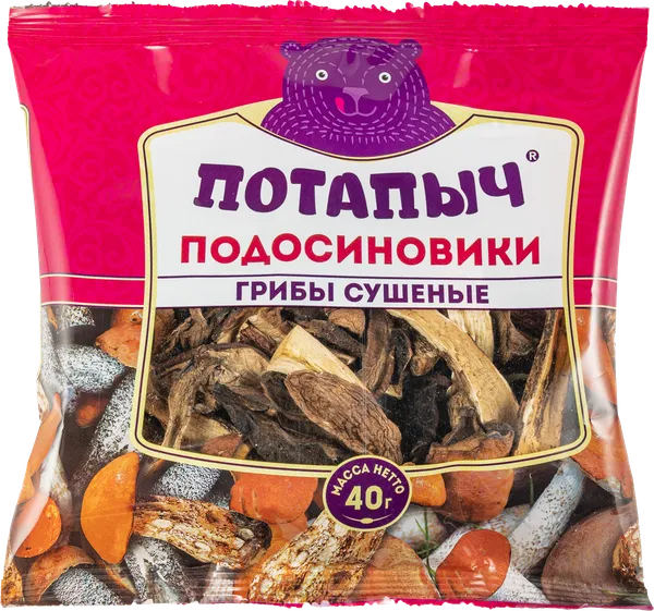 Изображение Грибы сушеные Потапыч подосиновики Си-Продукт к/у, 40 г
