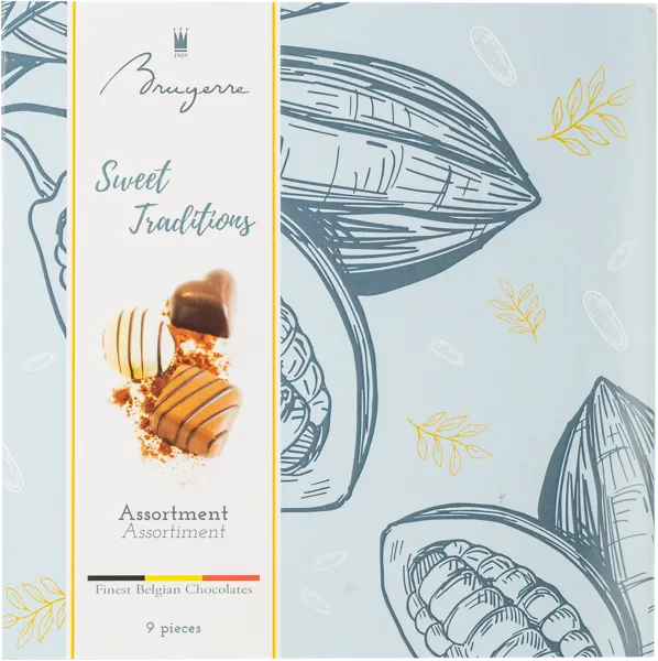 Изображение Конфеты шоколадные Брюйер ассорти 9 конфет Брюйер кор, 115 г