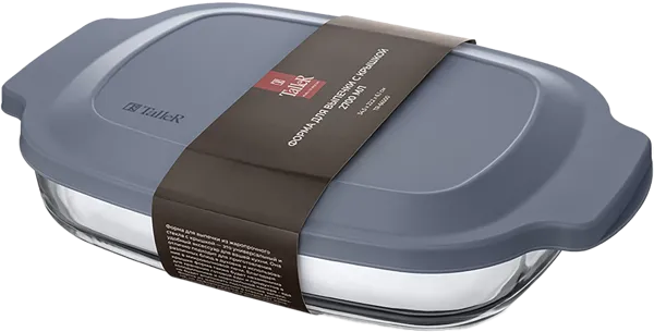 Изображение Форма 34,5*22см для выпечки Таллер с крышкой стеклянная Таллер п/у, 1 шт