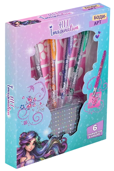 Изображение Набор косметики детский Хит имаджинейшн боди арт Дрим Мейкерс п/у, 1 шт