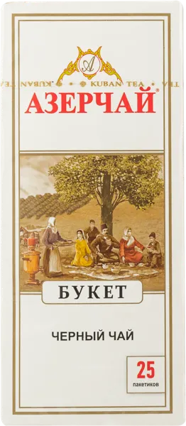 Изображение Чай черный в пакетиках Азерчай букет Кубань-Ти кор, 25*2 г