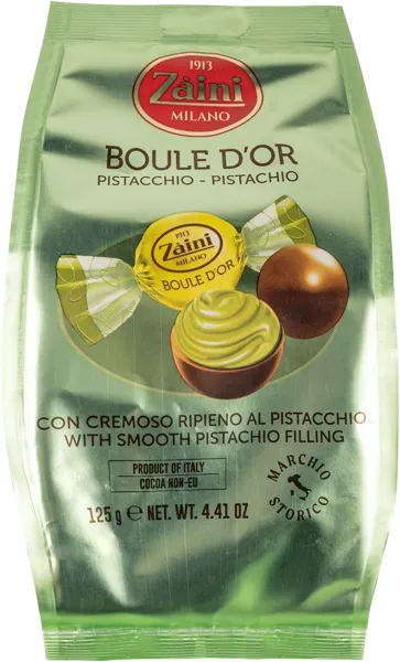 Изображение Конфеты пралине Заини Бул д'ор с фисташковой начинкой Луиджи Заини м/у, 125 г