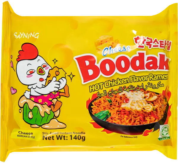 Изображение Лапша быстрого приготовления Будак острая курица сырная Хэнань м/у, 140 г