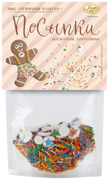 Изображение Посыпка кондитерская Парфэ пряничный человечек Топ Продукт м/у, 50 г