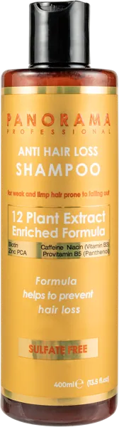 Изображение Шампунь от выпадения волос Панорама Профессионал биотин кофеин МА Козметик САН п/у, 400 мл