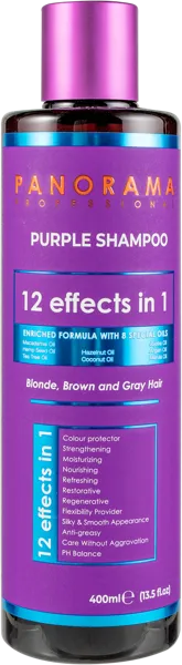 Изображение Шампунь для светлых волос Панорама Профессионал с маслами от желтизны МА Козметик САН п/у, 400 мл