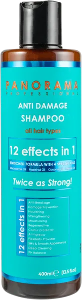 Изображение Шампунь для ломких волос Панорама Профессионал с маслами укрепляющий МА Козметик САН п/у, 400 мл