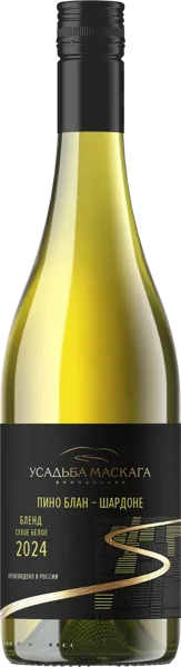 Изображение Вино белое сухое Пино Блан Шардоне бленд 2024 Усадьба Маскага с/б, 0,75 л