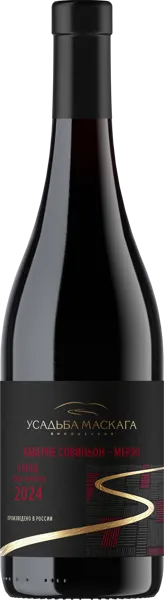 Изображение Вино красное сухое Каберне Совиньон Мерло бленд 2024 Усадьба Маскага с/б, 0,75 л