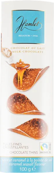 Изображение Шоколад молочный Гамлет тюльи соленая карамель Гамлет кор, 100 г