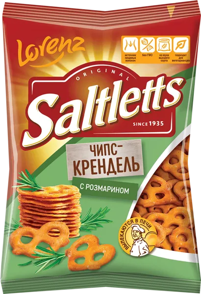 Изображение Крендельки соленые Лоренц с розмарином Лоренц м/у, 70 г