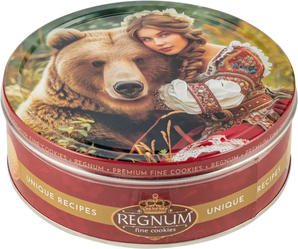 Изображение Печенье сдобное Регнум русский медведь Сладкая сказка ж/б, 400 г