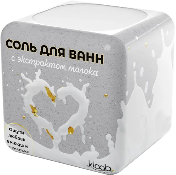 Изображение Гейзер для ванны Бурлящий кубик сердце Косметик Ленд м/у, 165 г