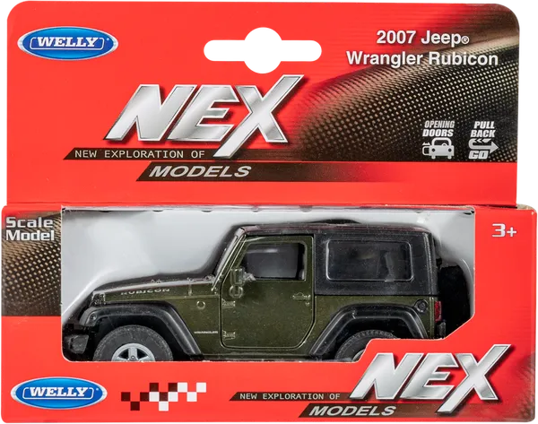Изображение Машина 1:38 Велли вранглер рубикон 2007 Велли Фэктори ЛТД к/у, 1 шт