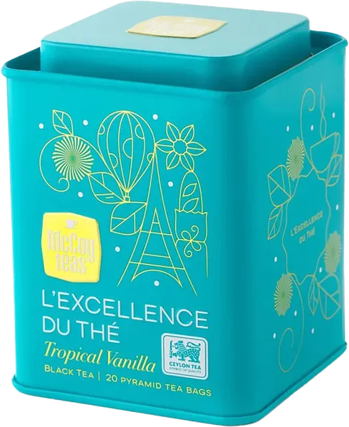 Изображение Чай черный в пирамидках Маккой тропическая ваниль Маккой Цейлон ж/б, 20*2 г