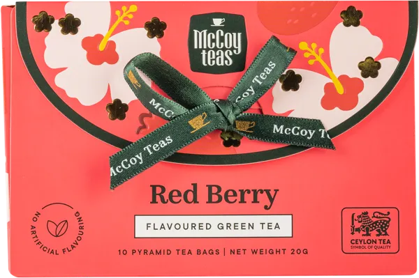 Изображение Чай зеленый в пирамидках Маккой красные ягоды Маккой Цейлон кор, 10*2 г