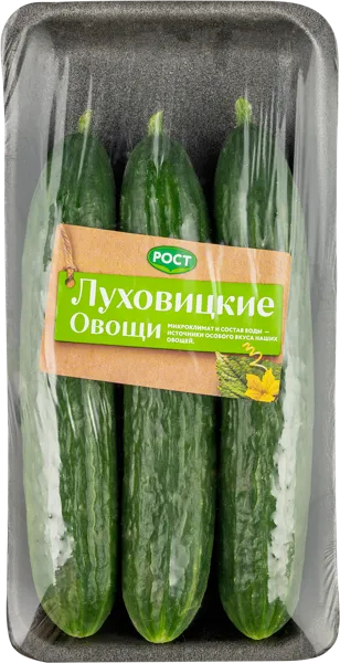 Изображение Овощ среднеплодные Огурцы гладкие Рост ТД ООО подложка, 600 г