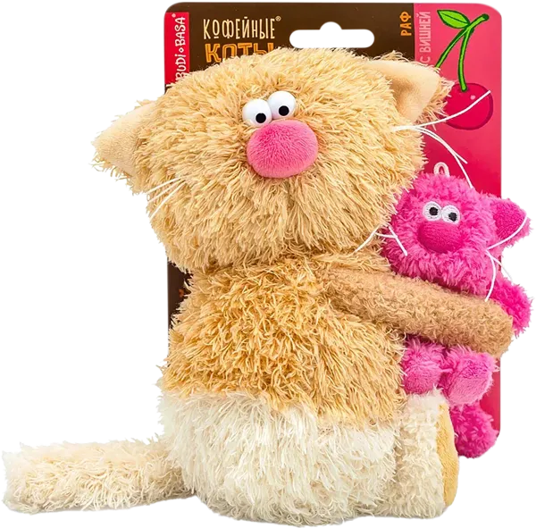 Изображение Мягкая игрушка 16см Будибаса десерт раф с вишней МПП ООО к/у, 1 шт