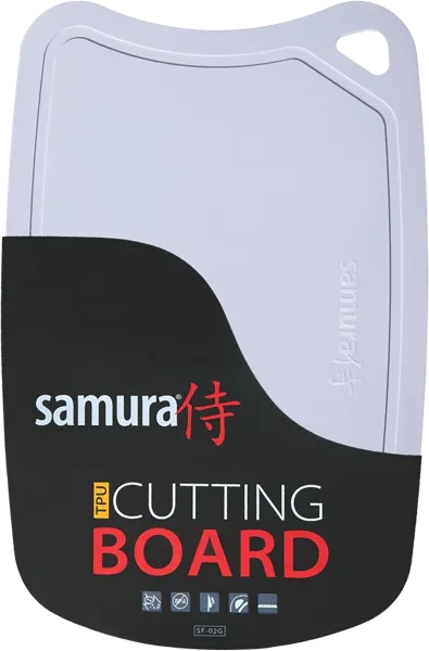Изображение Доска 38*25см серая Самура термопластик Самура п/у, 1 шт