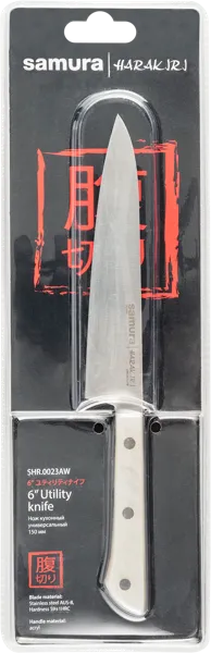 Изображение Нож 25,8см универсальный Самура харакири белый Самура п/у, 1 шт