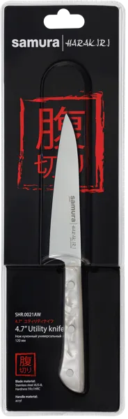 Изображение Нож 23см универсальный Самура харакири белый Самура п/у, 1 шт