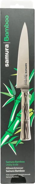 Изображение Нож 25,6см универсальный Самура бамбу металическая рукоят Самура п/у, 1 шт