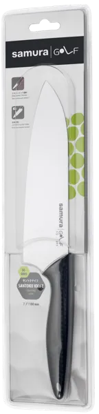 Изображение Нож 31,5см сантоку Самура гольф черный Самура п/у, 1 шт