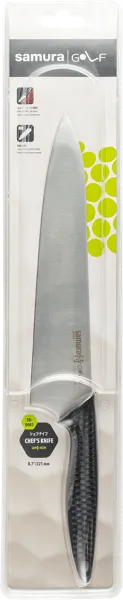 Изображение Нож 35,5см шеф Самура гольф черный Самура п/у, 1 шт
