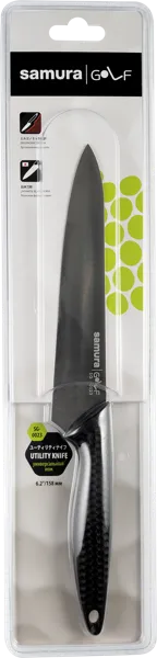 Изображение Нож 29,8см универсальный Самура гольф черный Самура п/у, 1 шт