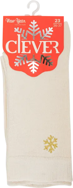 Изображение Носки размер 23 женские Клевер Д955С молочные Клевер м/у, 1 пара