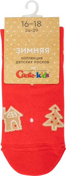 Изображение Носки размер 16-18 детские Конте Кидс 21С-67СП красные Конте СПА м/у, 1 пара