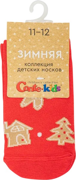 Изображение Носки размер 11-12 детские Конте Кидс 21С-64СП красные Конте СПА м/у, 1 пара