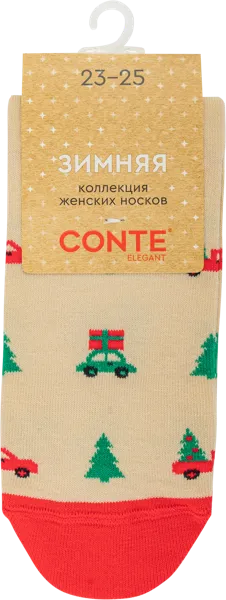 Изображение Носки размер 23-25 женские Конте 21С-76СП бежевые Конте СПА м/у, 1 пара