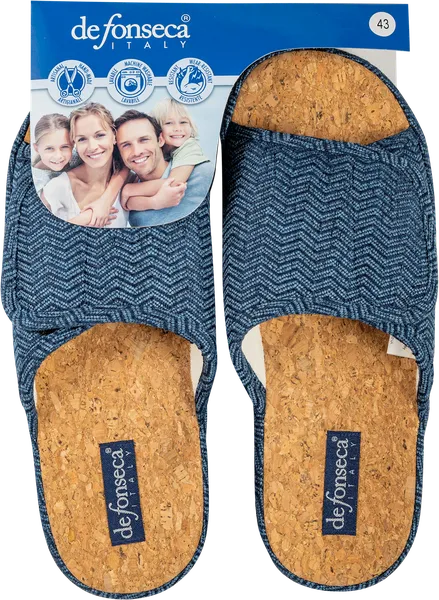 Изображение Тапочки 41-46 мужские Де Фонсека Матера MB31R1 Де Фонсека м/у, 1 пара