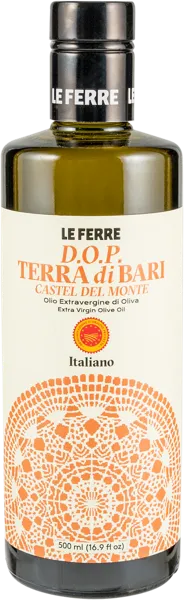 Изображение Масло оливковое 0,17% Ле Ферре из Апулии e.v. DOP Барри Ле Ферре с/б, 500 мл