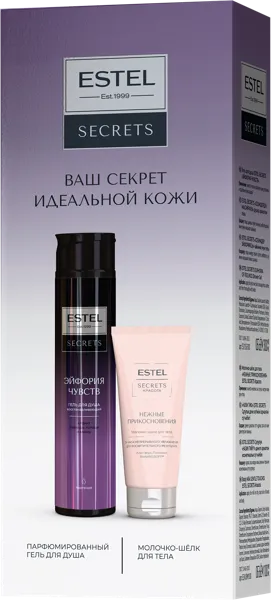 Изображение Набор подарочный женский Эстель гель+молочко для тела Юникосметик к/у, 1 шт